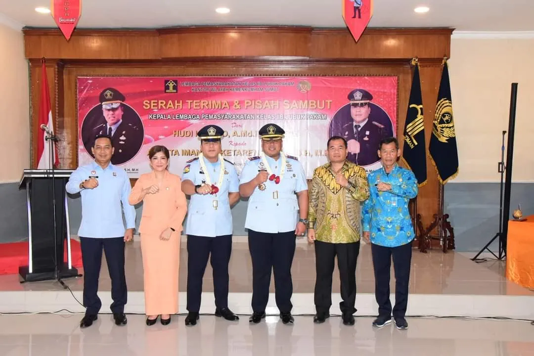 Sertijab Kalapas Lubukpakam Dipimpin<br>Kadivmin Kemenkumham Sumut