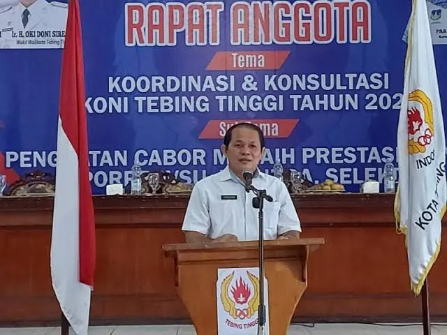 Kadisporapar Berharap Anggaran KONI Tebingtinggi Ditambah