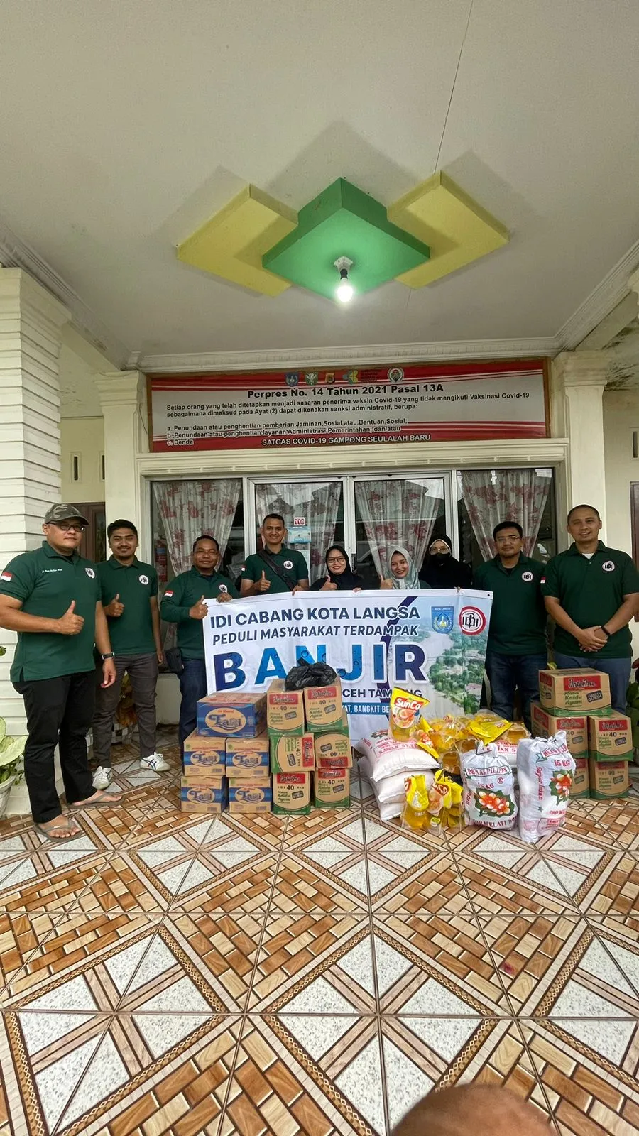 IDI Cabang Kota Langsa Salurkan Bantuan Korban Banjir