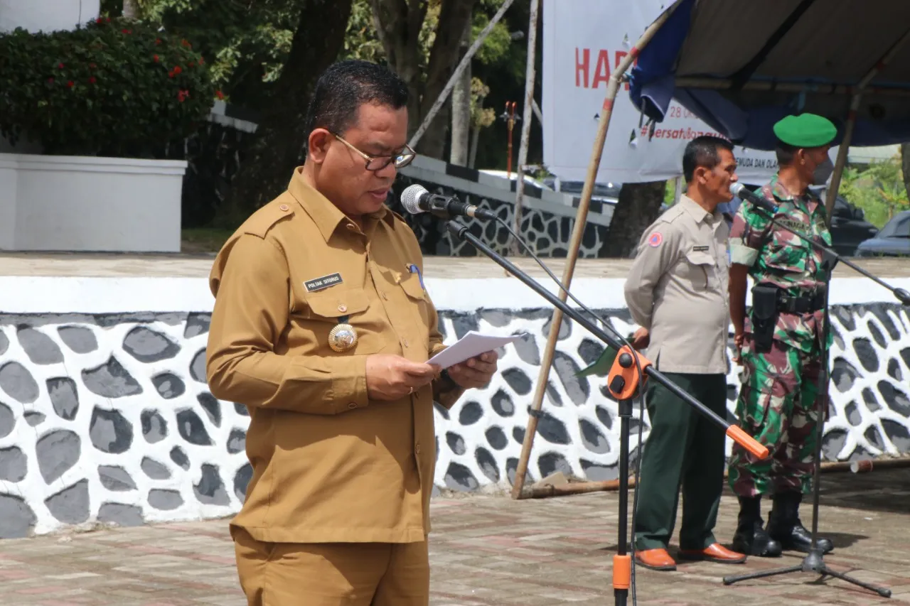Bupati Toba Pimpin Apel Kesiapsiagaan Bencana