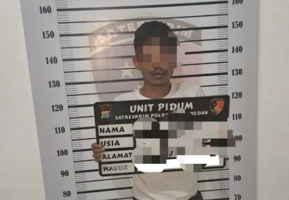 Sat Reskrim Polrestabes Medan Tembak Pelaku Jambret Yang Viral