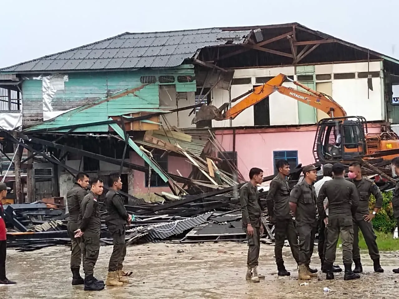 Modus Jumat Bersih, Pemko Sibolga Ratakan Tangkahan Budi Jaya