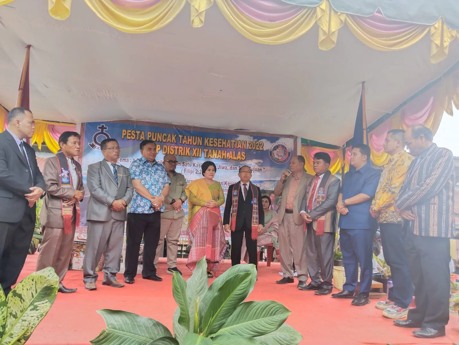 Salim Fakhry Hadiri Pesta Puncak Tahun Kesehatian 2022 HKBP Distrik XII Tanah Alas