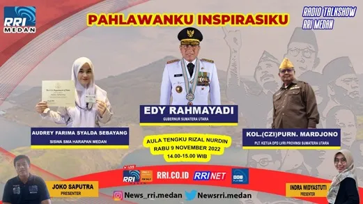 Siswa SMA Harapan Medan Jadi Narasumber Talkshow Hari Pahlawan