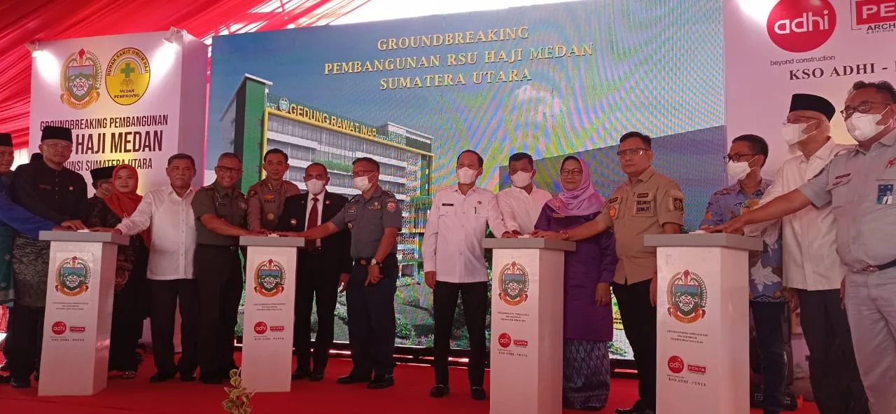 Groundbreaking Pembangunan RS Haji Medan, Semangat Gubernur Meneruskan Perjuangan Para Pendiri