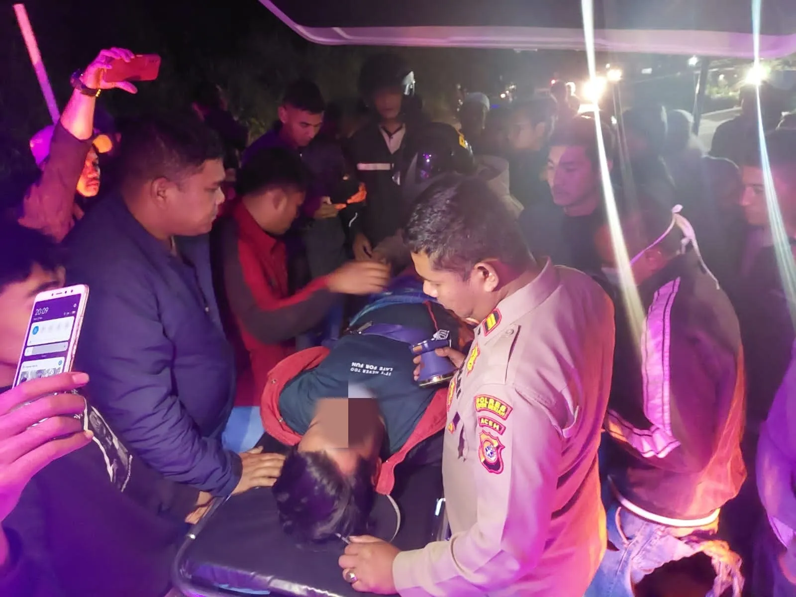 ODGJ Pembacok Polisi Diamankan