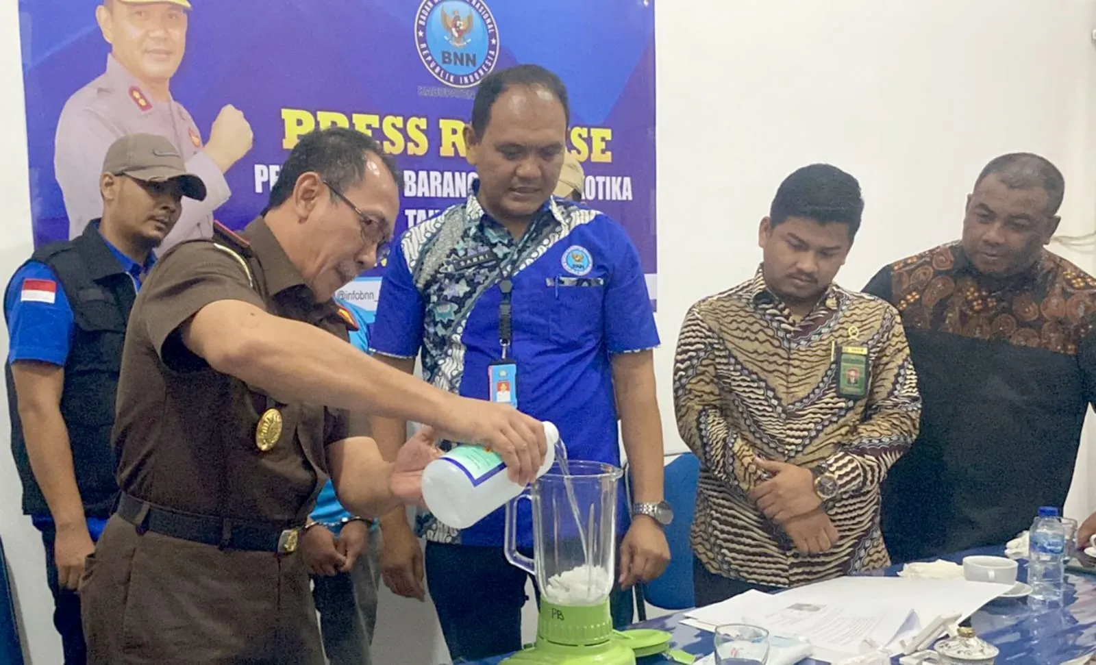 BNNK Pidie Musnahkan BB Sabu Dari Malaysia