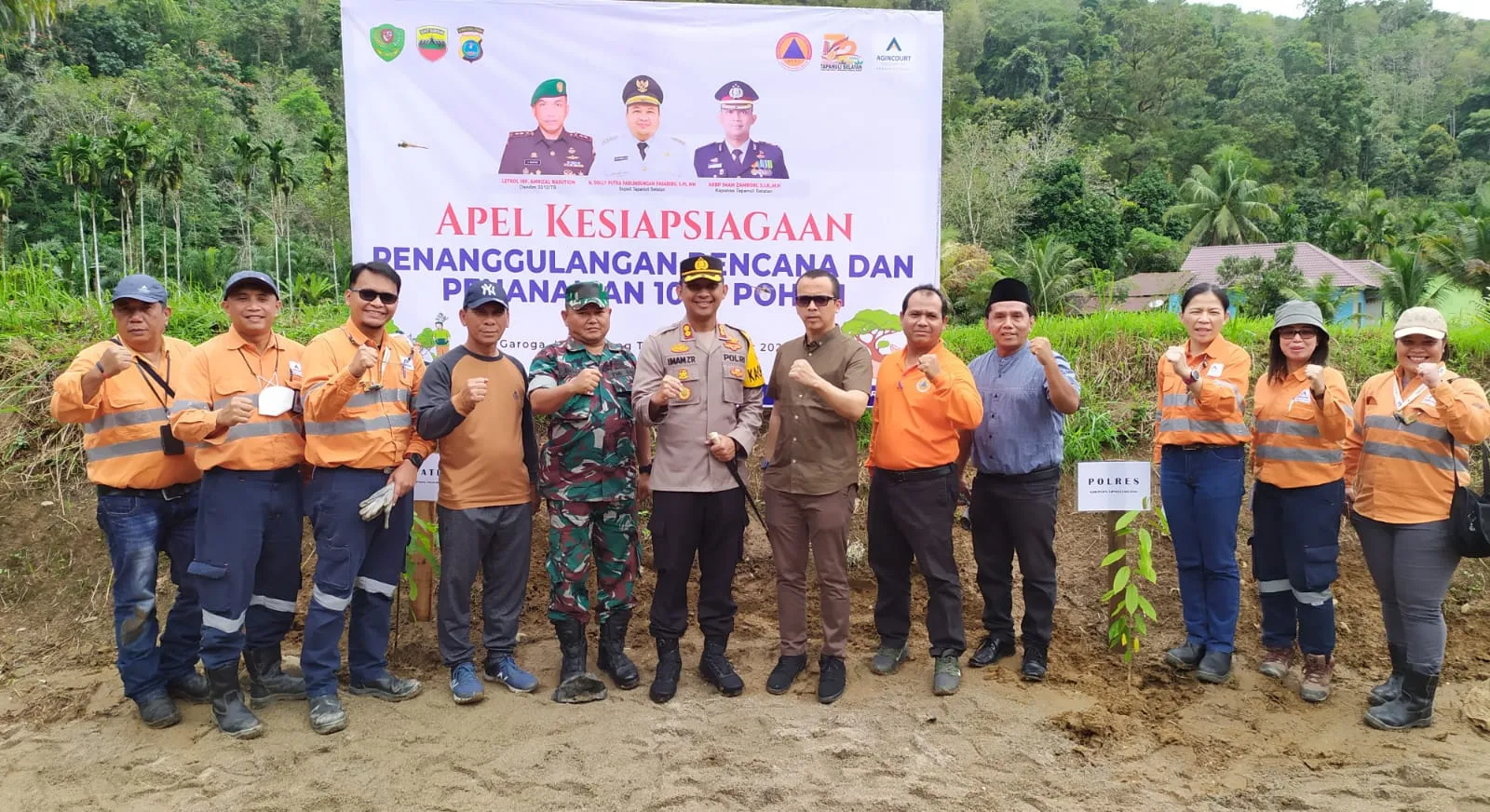 Agincourt Resources Tanam 1.000 Bibit Pohon Di Tepi Sungai Garoga, Tapsel