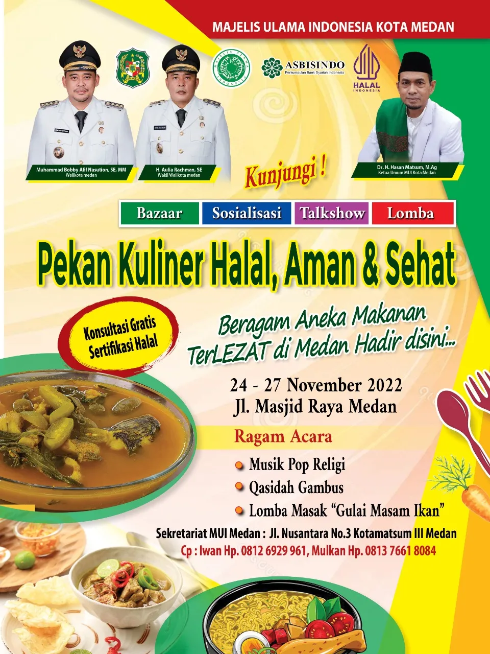 Besok, MUI Medan Gelar Pekan Kuliner Ada Hiburan Dan Talkshow