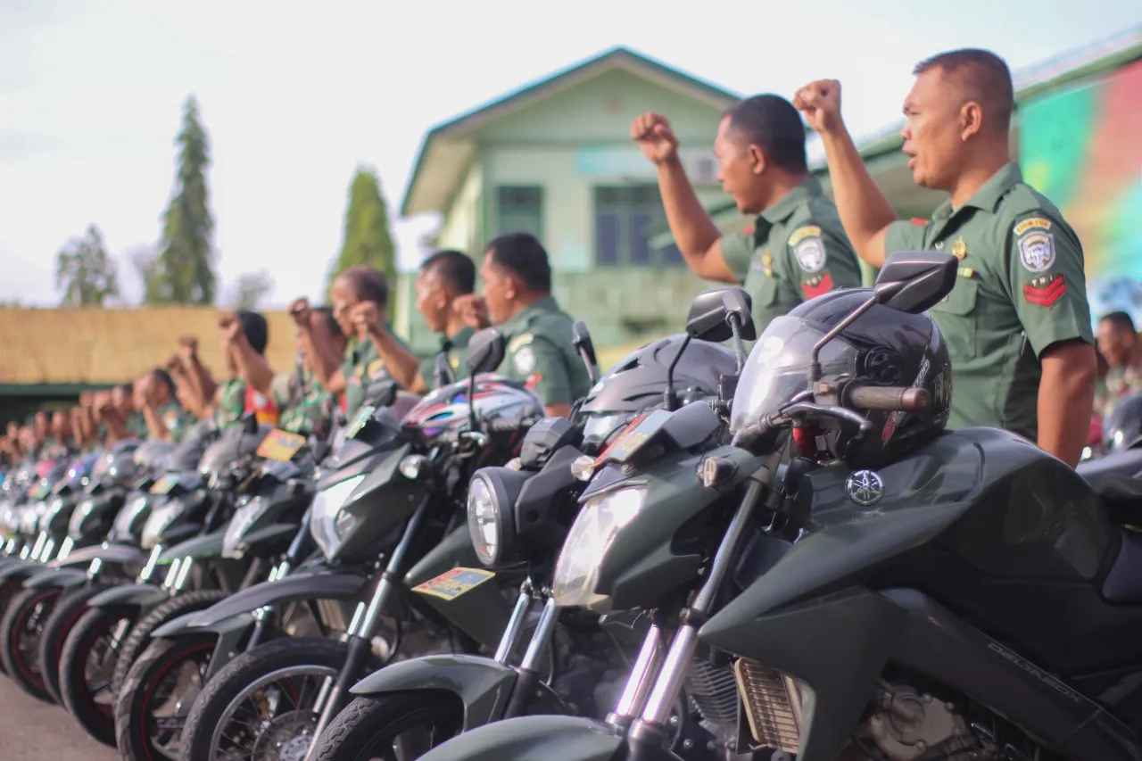 Korem 011/LW Pemeriksaan Kendaraan Dinas Kodim 0104/Atim