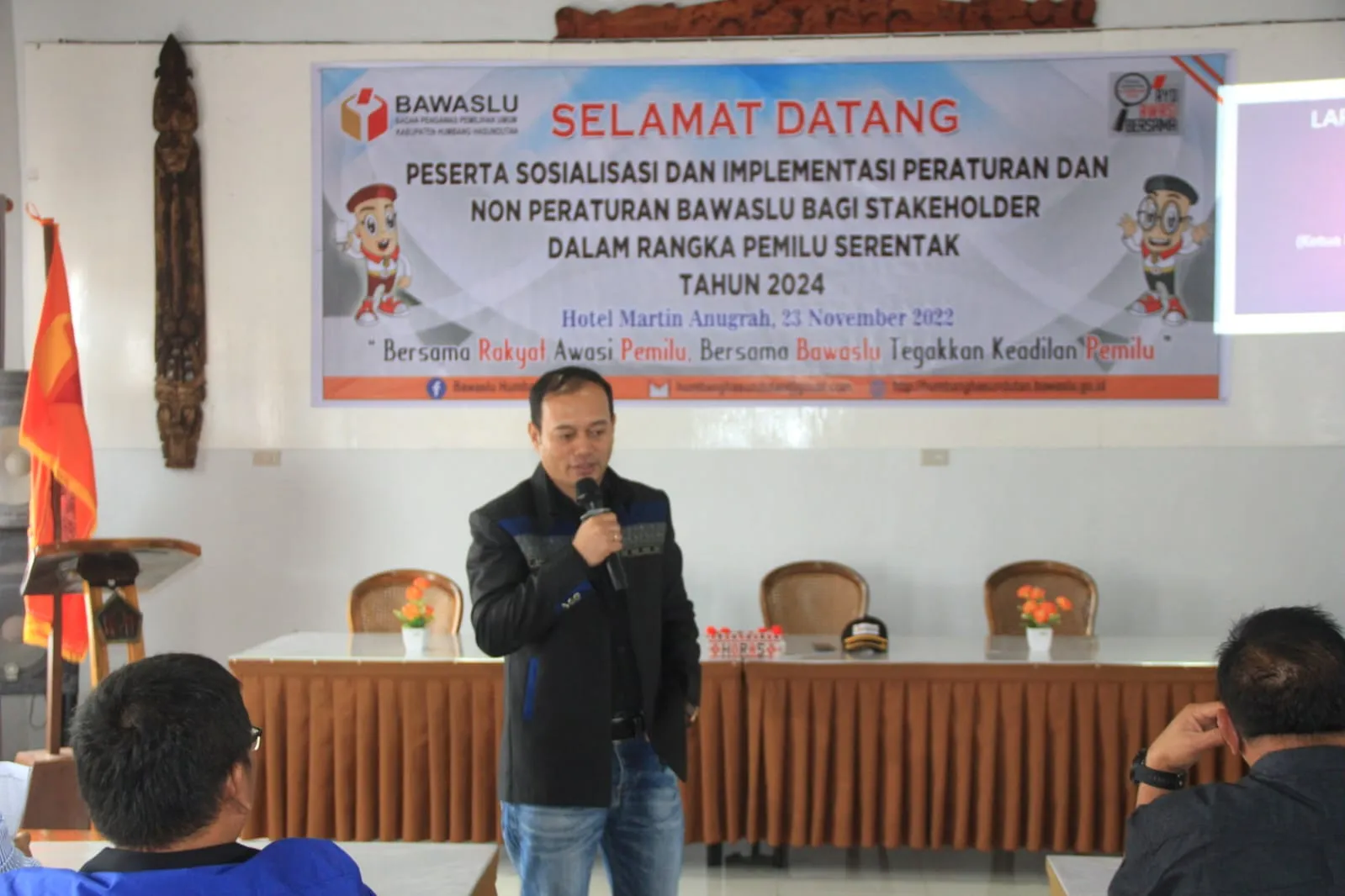 Jelang Pemilu 2024, Bawaslu Humbahas Sosialisasi Landasan Hukum Kepada Stakeholder