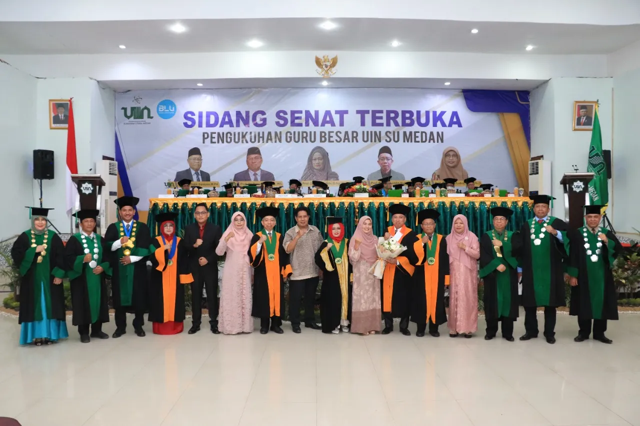 UIN SU Kukuhkan Lima Guru Besar