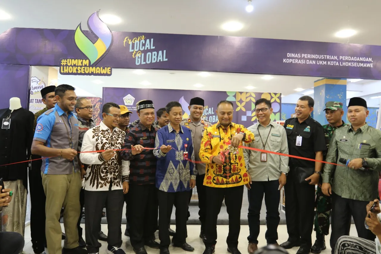 Buka Gerai UMKM di Mall,, Pj Walkot Lhokseumawe Ajak Warga Beli Produk Lokal