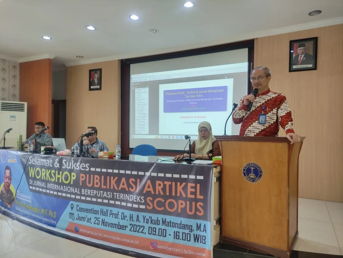 UMA Gelar Workshop Percepatan Publikasi Terindeks Scopus Bagi Dosen