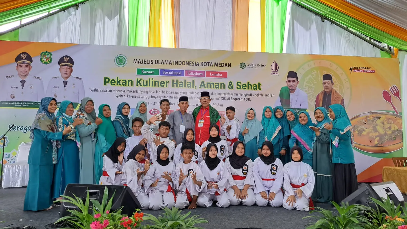 Siswa MTS Al Ittihadiyah Pangkalan Mansyur Ramaikan Pekan KHAS MUI Medan
