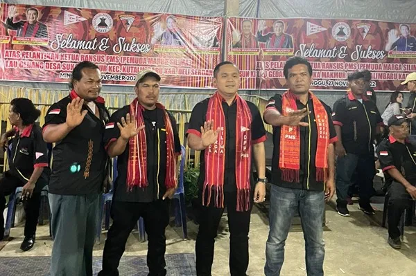Kiki Handoko Sembiring Hadiri Pelantikan Pengurus PMS Di Dusun Terpencil