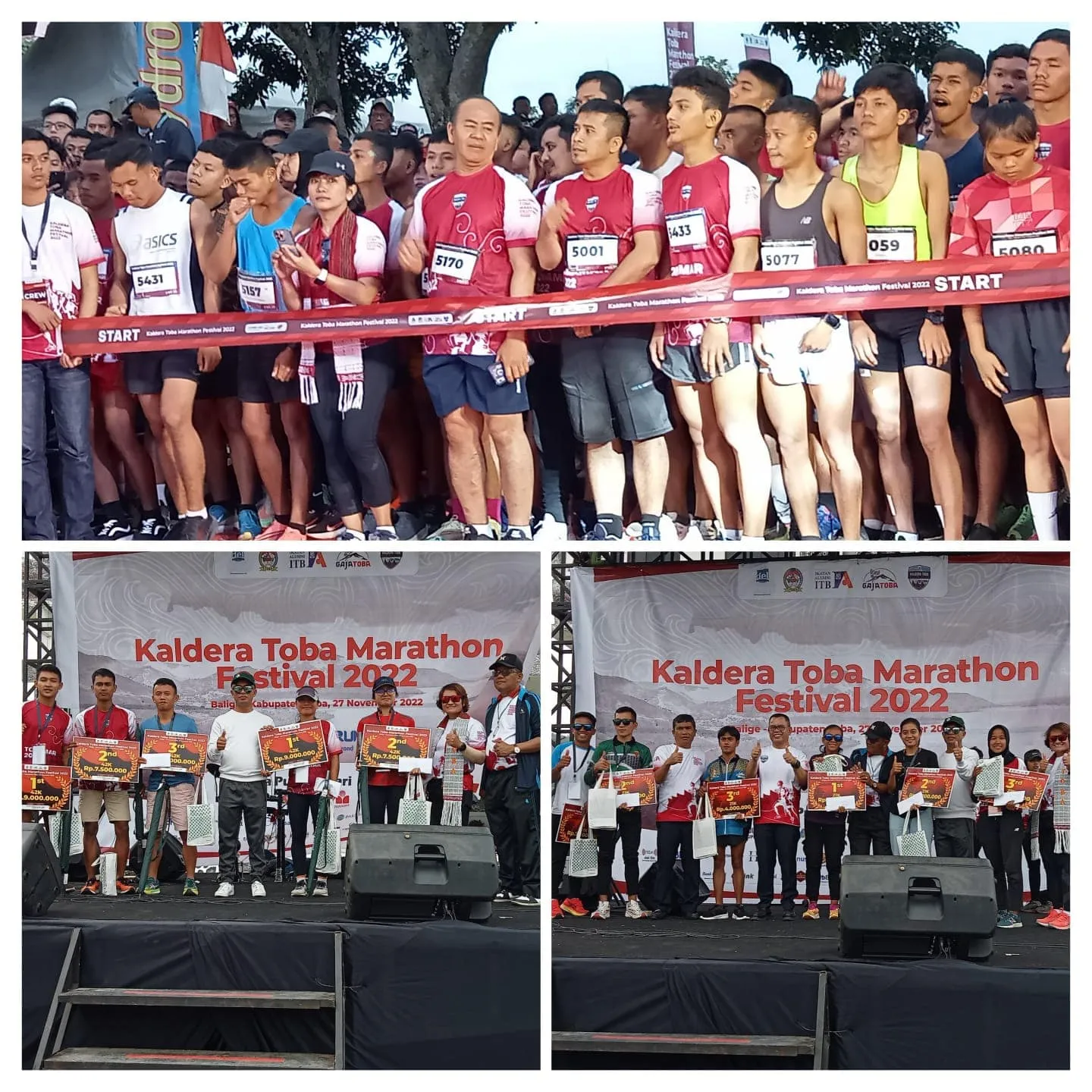 Pertama Digelar, Kaldera Toba Marathon Festival Tahun 2022 Sukses Si Toba