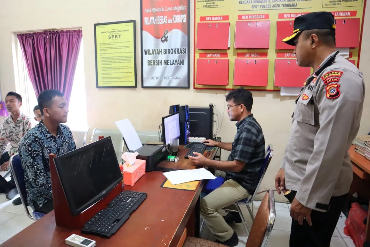 Kapolres Agara Sidak Ke SPKT