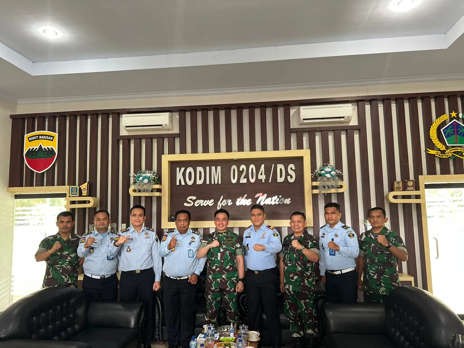 Kalapas Lubukpakam Silaturahmi Ke Kodim 0204/DS Bangun Sinergitas