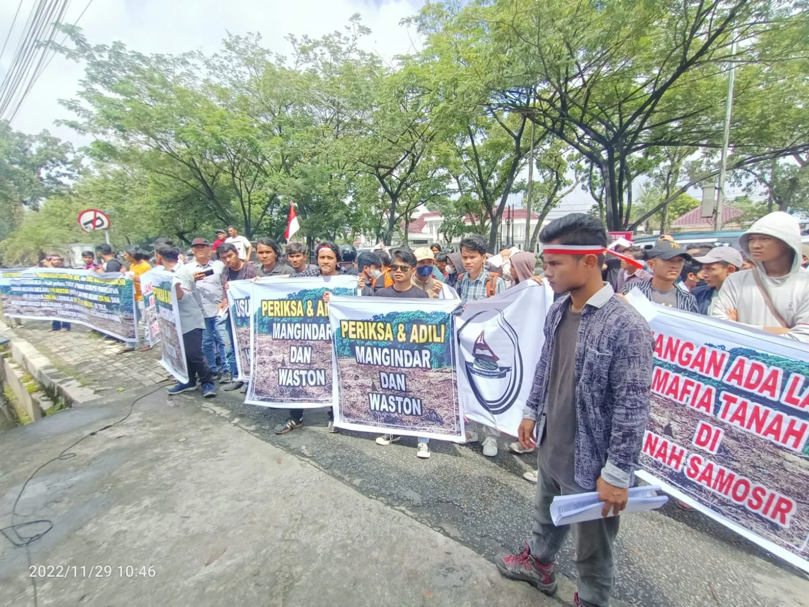 AGPM Samosir Geruduk Kejatisu, Meminta Oknum Mafia Tanah Di APL Tele Diadili