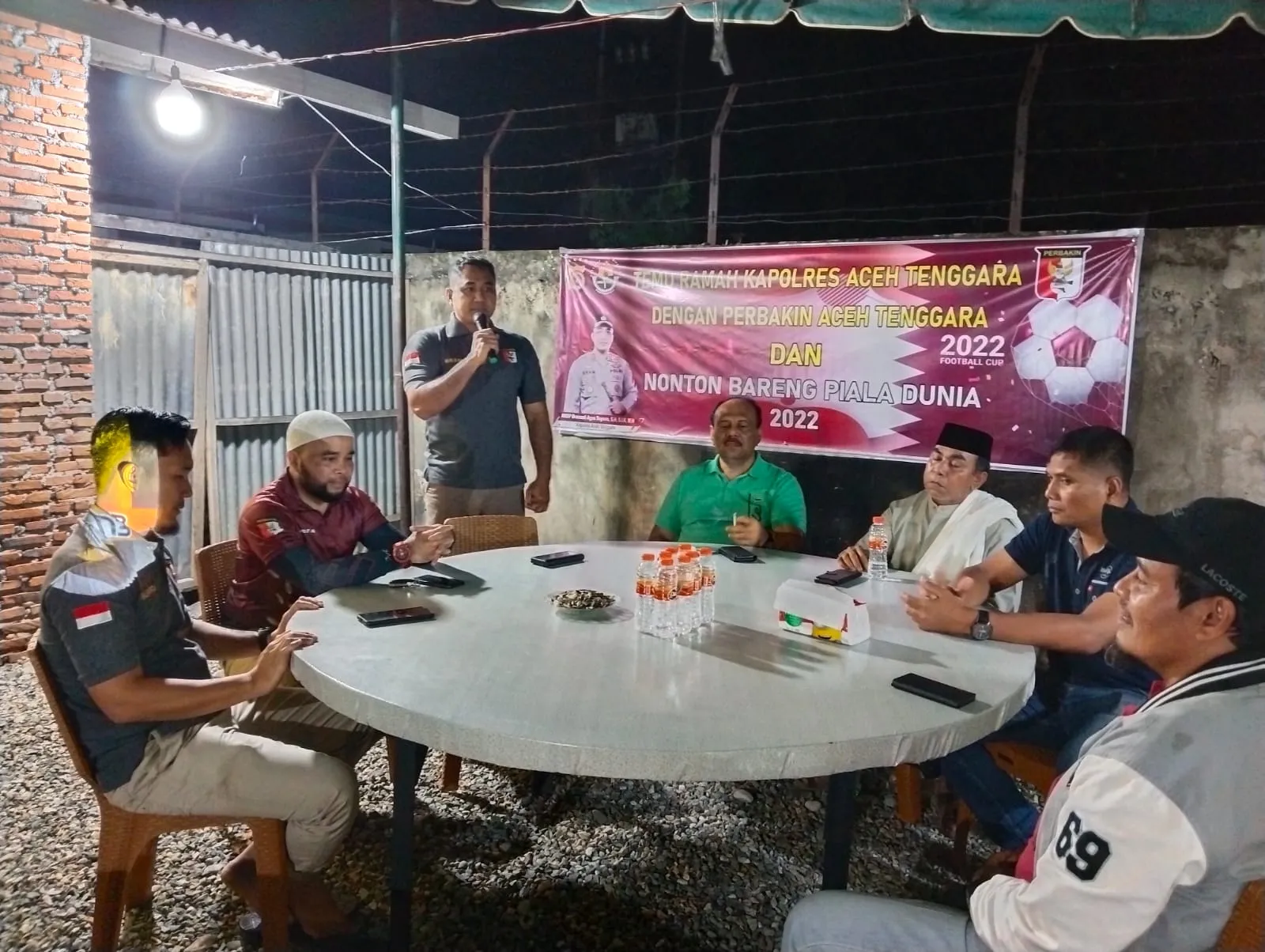 Polres Agara Temu Ramah Sekaligus Nobar Piala Dunia