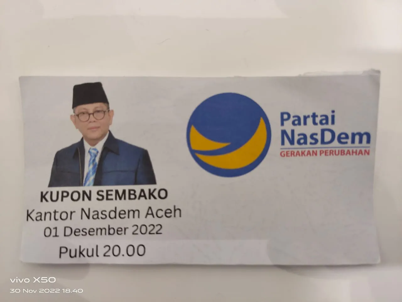 Jelang Kunjungan Anies, Nama Ketua NasDem Aceh Dicatut