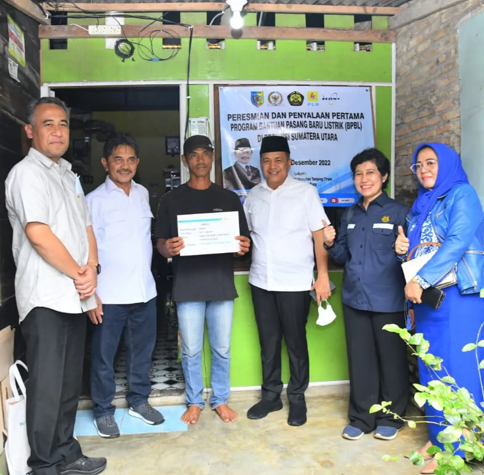 416 Rumah Di Batubara Dapat Listrik Gratis Dari Kementerian ESDM