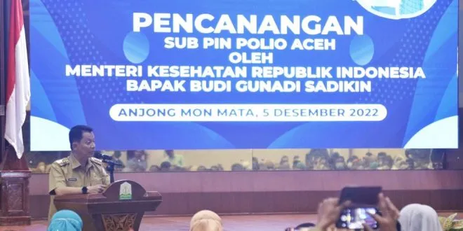 Pj Gubernur Imbau Bupati Dan Wali Kota Dukung Penuntasan Vaksinasi Polio Bagi Anak