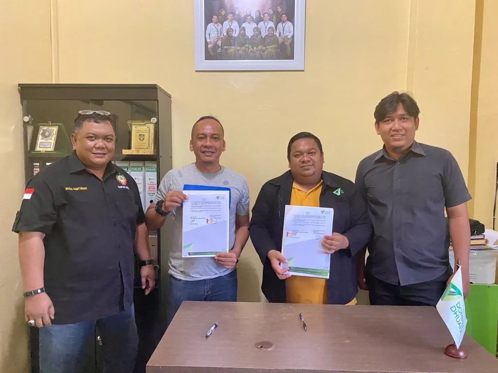 <em>DD Waspada dan Gojek Mitra Kamtibmas MoU Penyaluran Infak Sedekah</em>