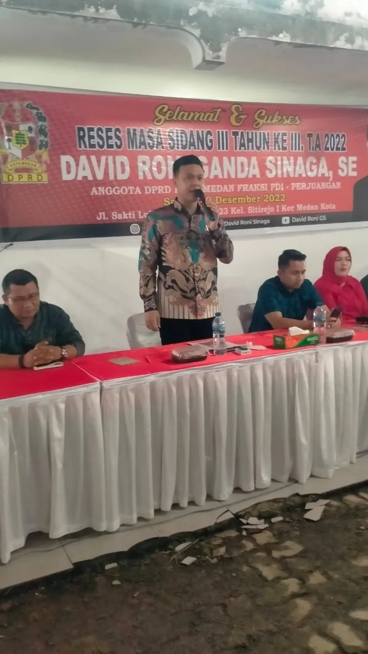 Reses DPRD Medan, David Roni Ganda Terima Keluhan Penanganan Banjir Dan UHC