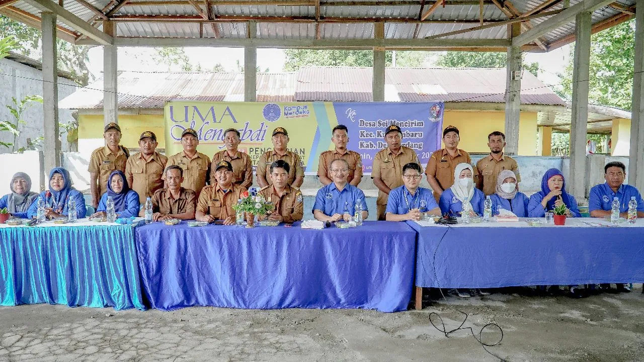 PKM UMA Di Desa Sei Mencirim Libatkan 35 Dosen, 30 Mahasiswa