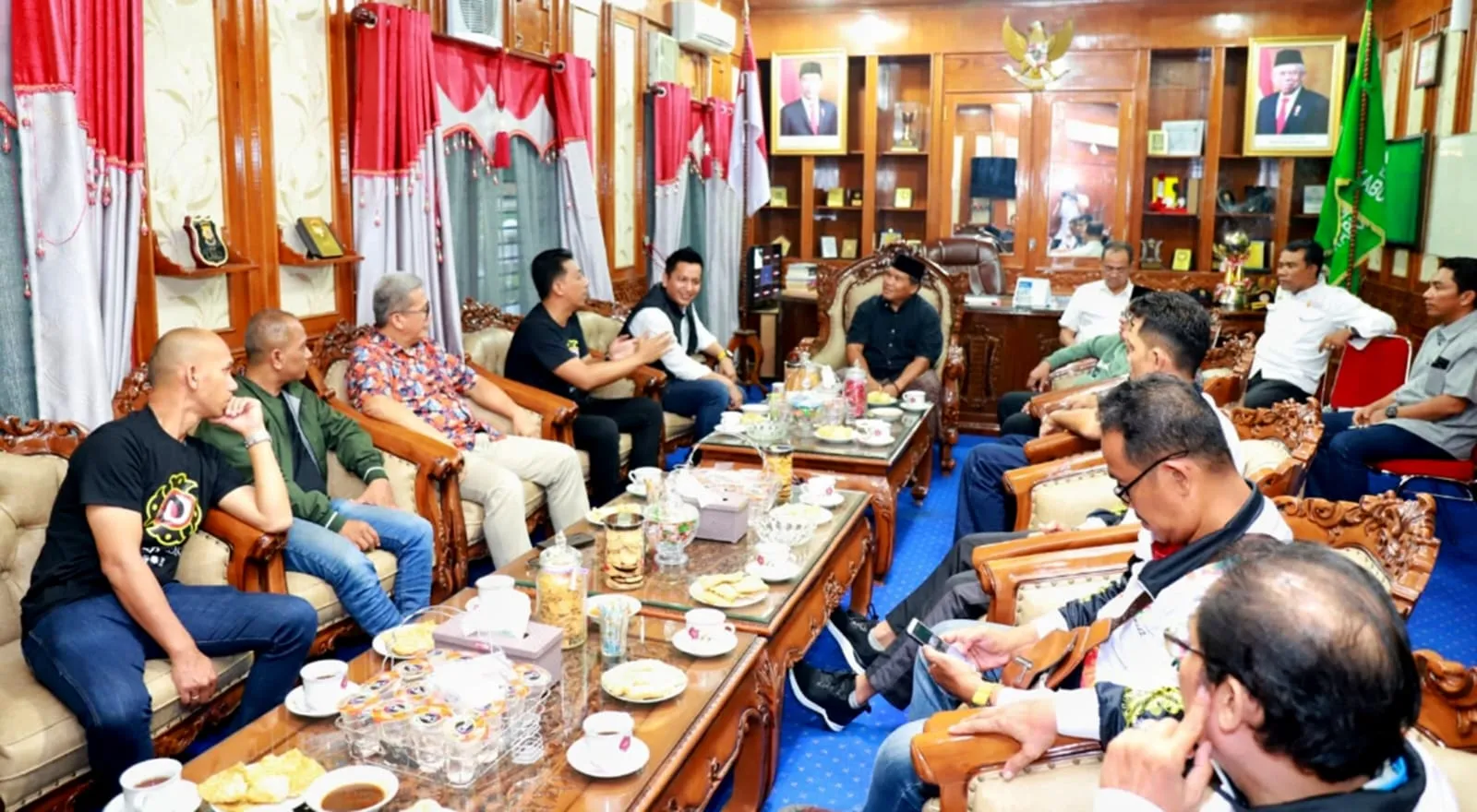 Pj Bupati Pidie Gelar Pertemuan Dengan Pengprov Perkemi Aceh