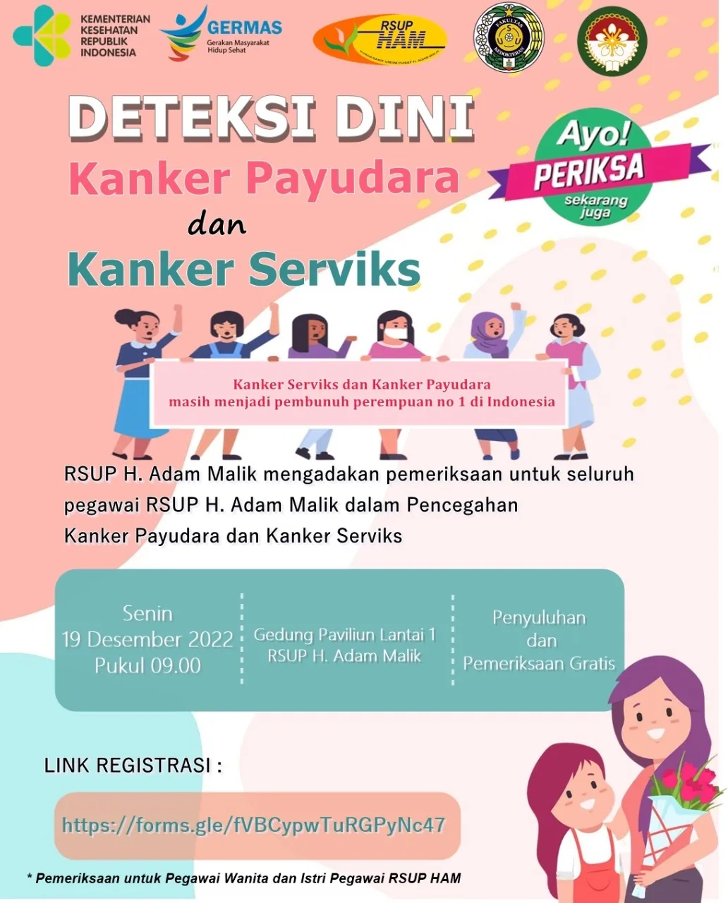 RSUP HAM Gelar Pekan Skrining Kanker