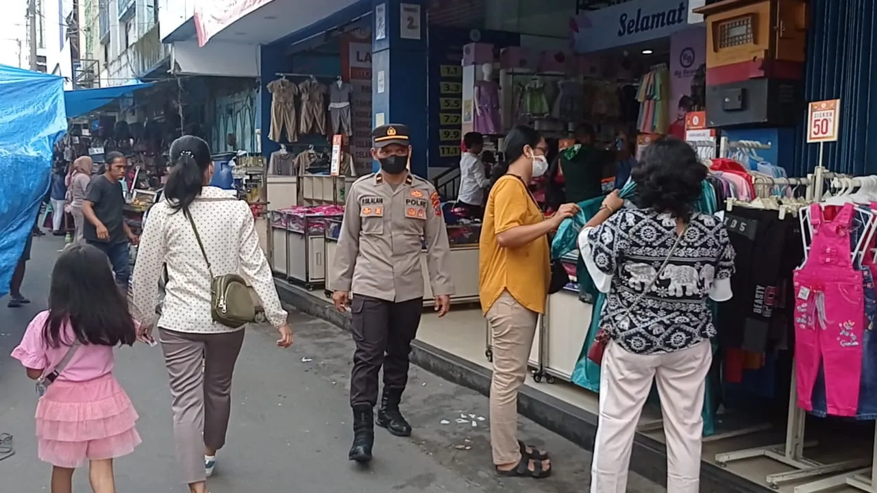 Lanjutan Patroli Skala Besar Jelang Ops Lilin Toba 2022, Tim Gabungan Datangi Kawasan Jl. Gatot Subroto