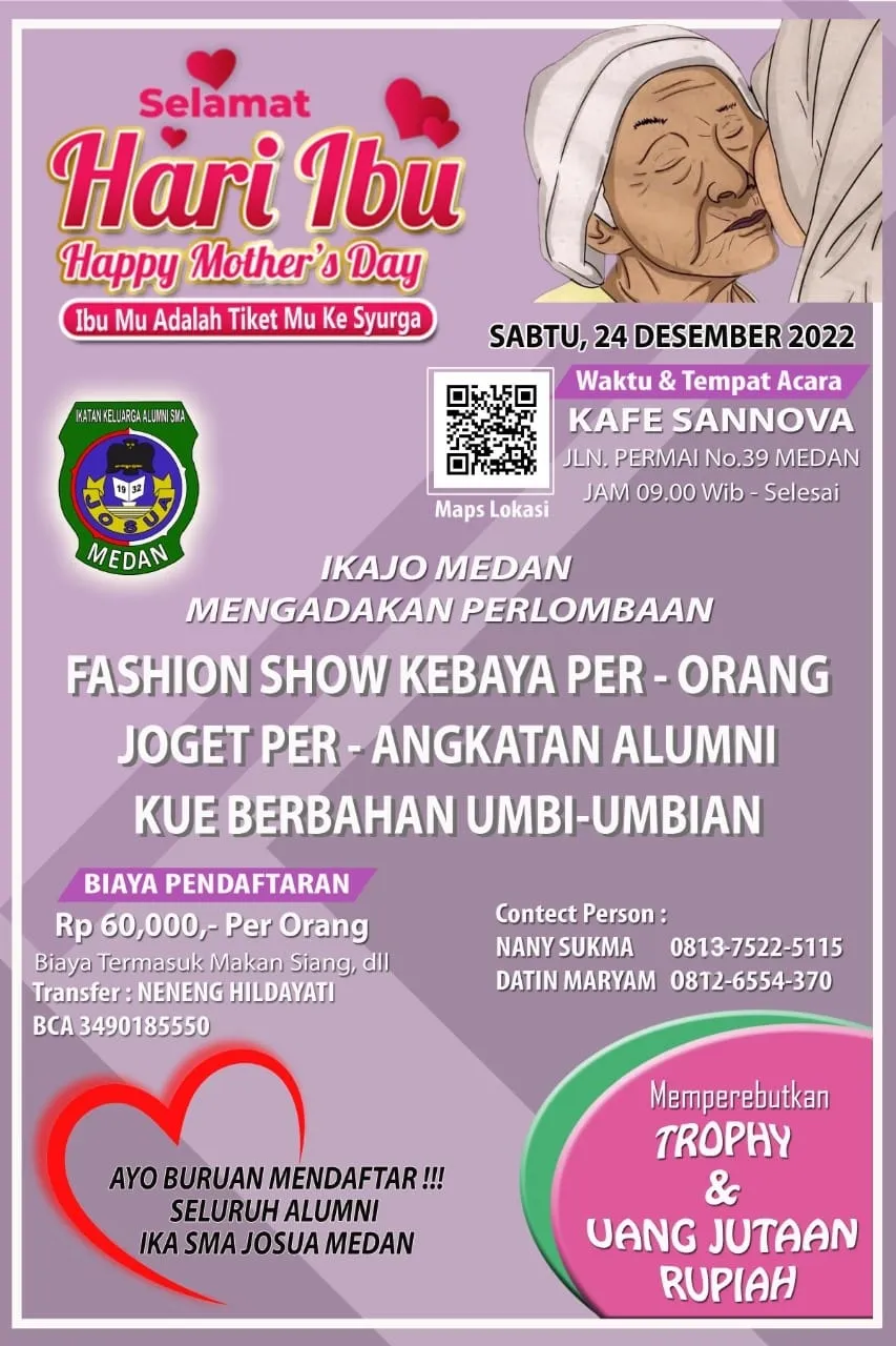 IKA SMA Josua Medan Peringati Hari Ibu (Mothersday) 2022