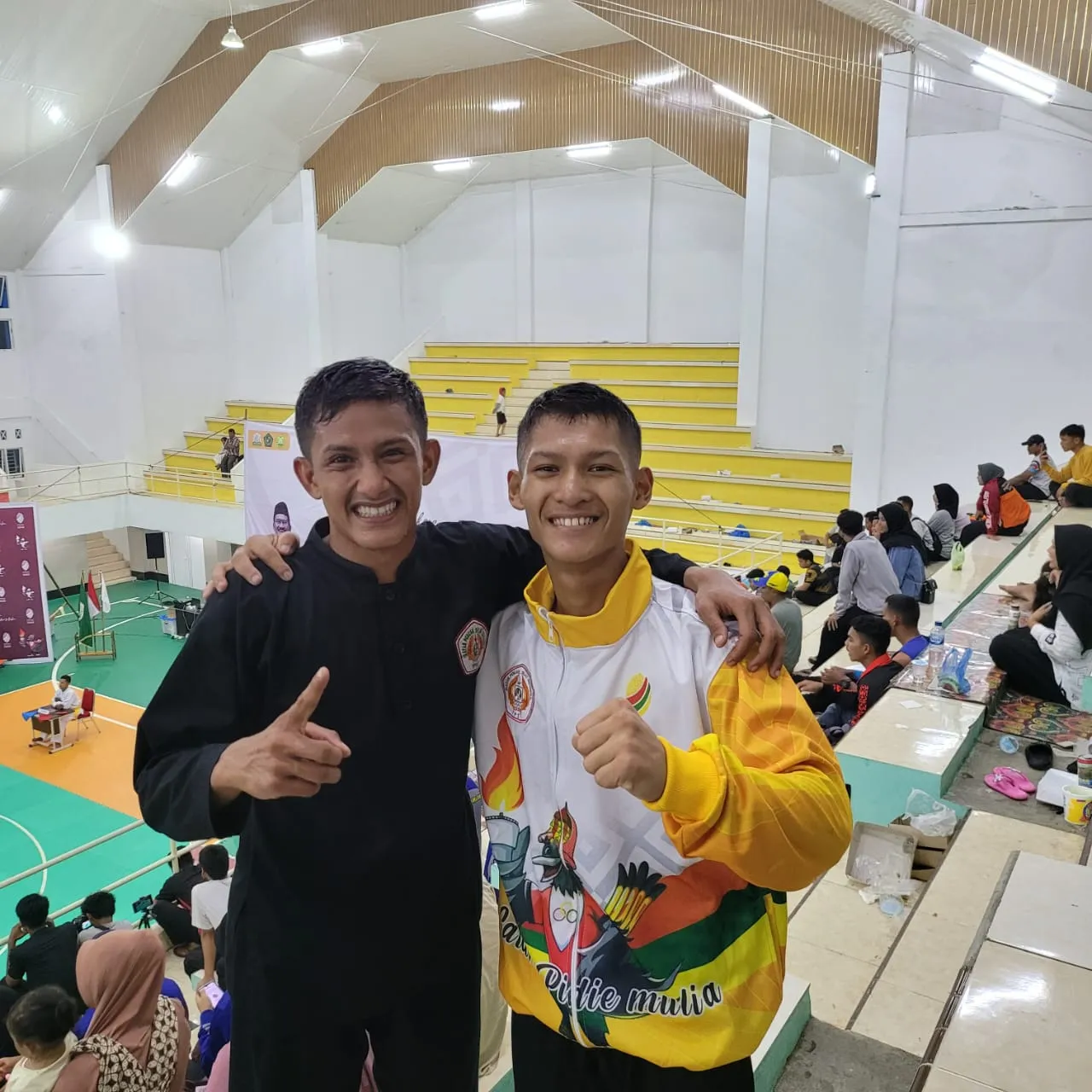 Atlet Pencak Silat Nagan Raya Dulang Emas Pora