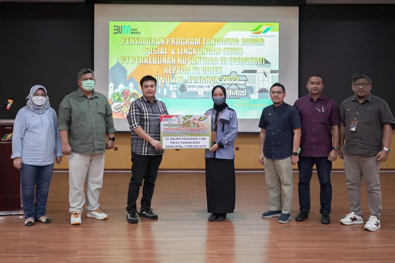 PTPN III Salurkan Rp1,68 Miliar Dana Program TJSL Periode Triwulan IV