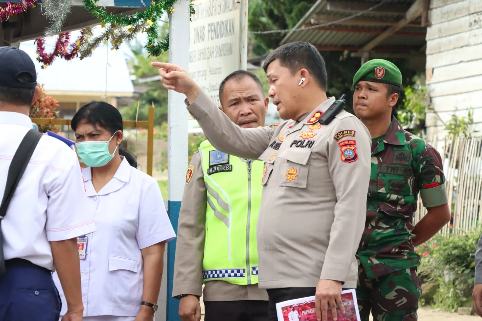 Kapolres Simalungun Cek Pos Pam, Penggunaan Jalur Tol Bersifat Situasional