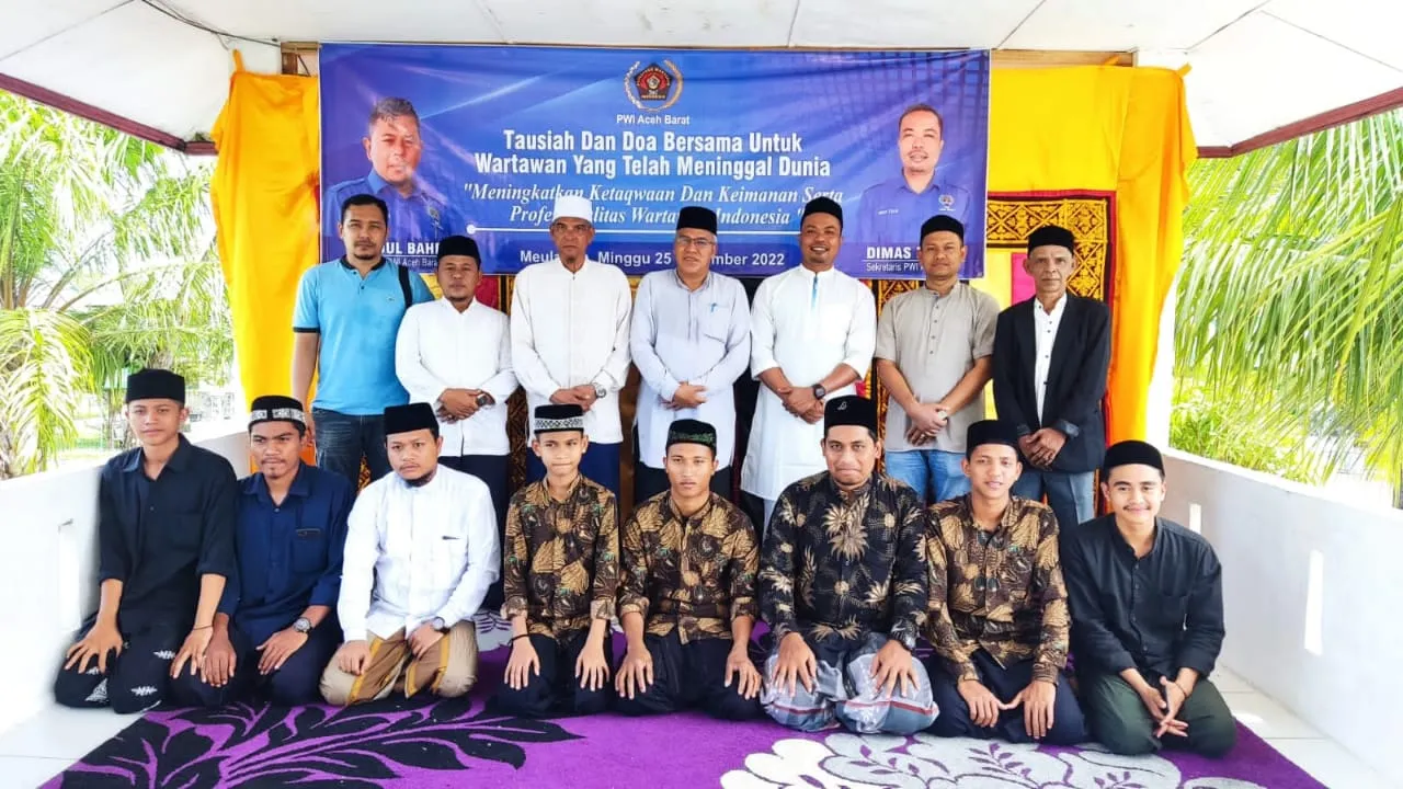 PWI Aceh Barat Zikir Bersama Untuk Wartawan Korban Tsunami