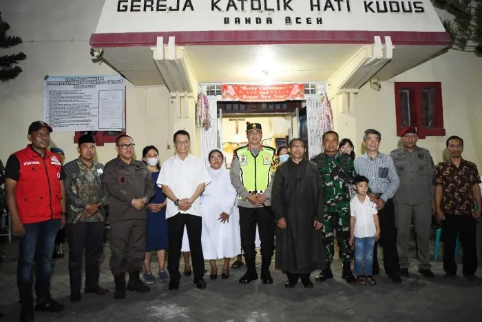 Kakanwil Kemenag Dan Forkopimda Aceh Pantau Perayaan Natal Dan Tahun Baru
