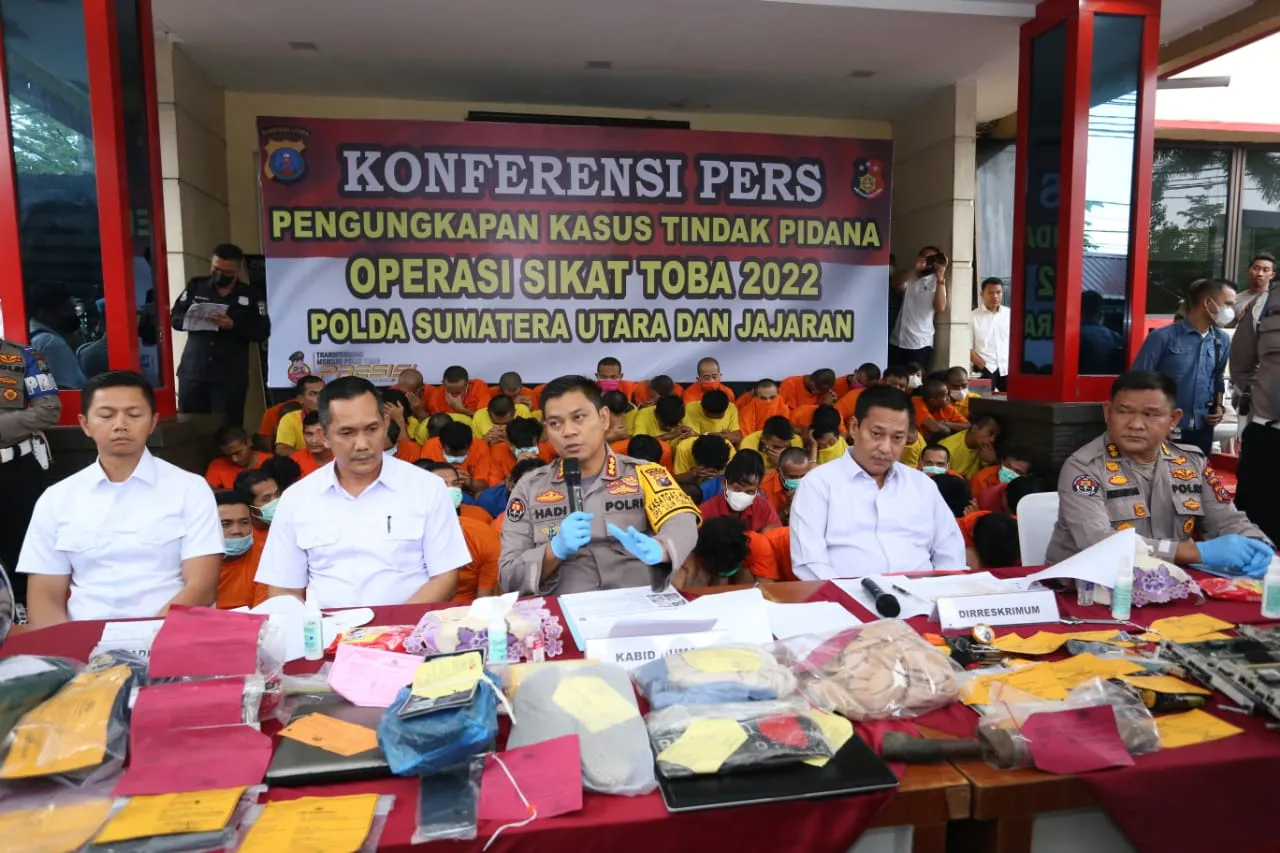 Poldasu Ungkap 346 Kasus Kejahatan Selama Ops Sikat Toba