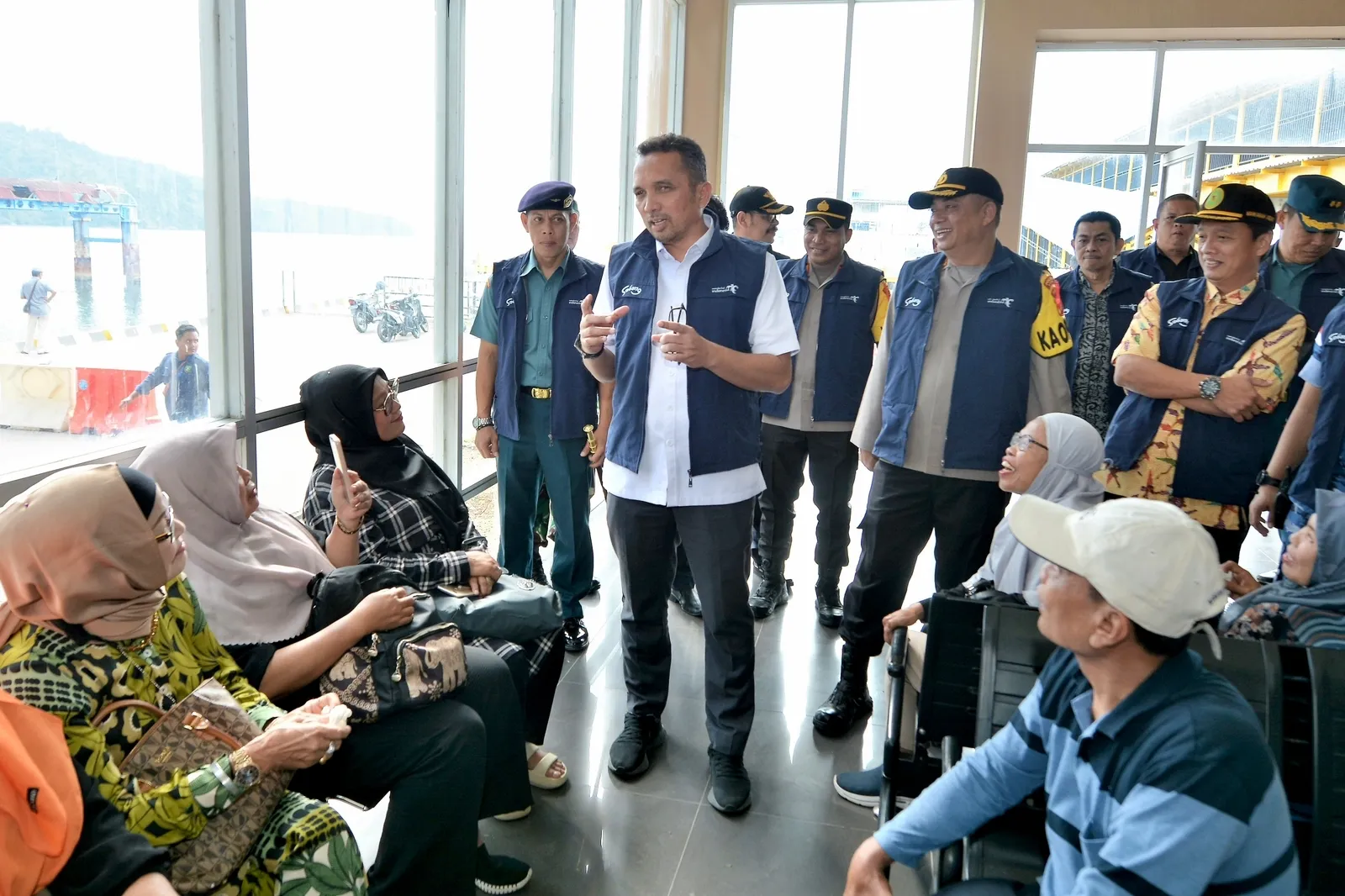 Tinjau Posko Nataru, Pj Wali Kota Sabang Optimis Pelayanan Pelabuhan Lancar