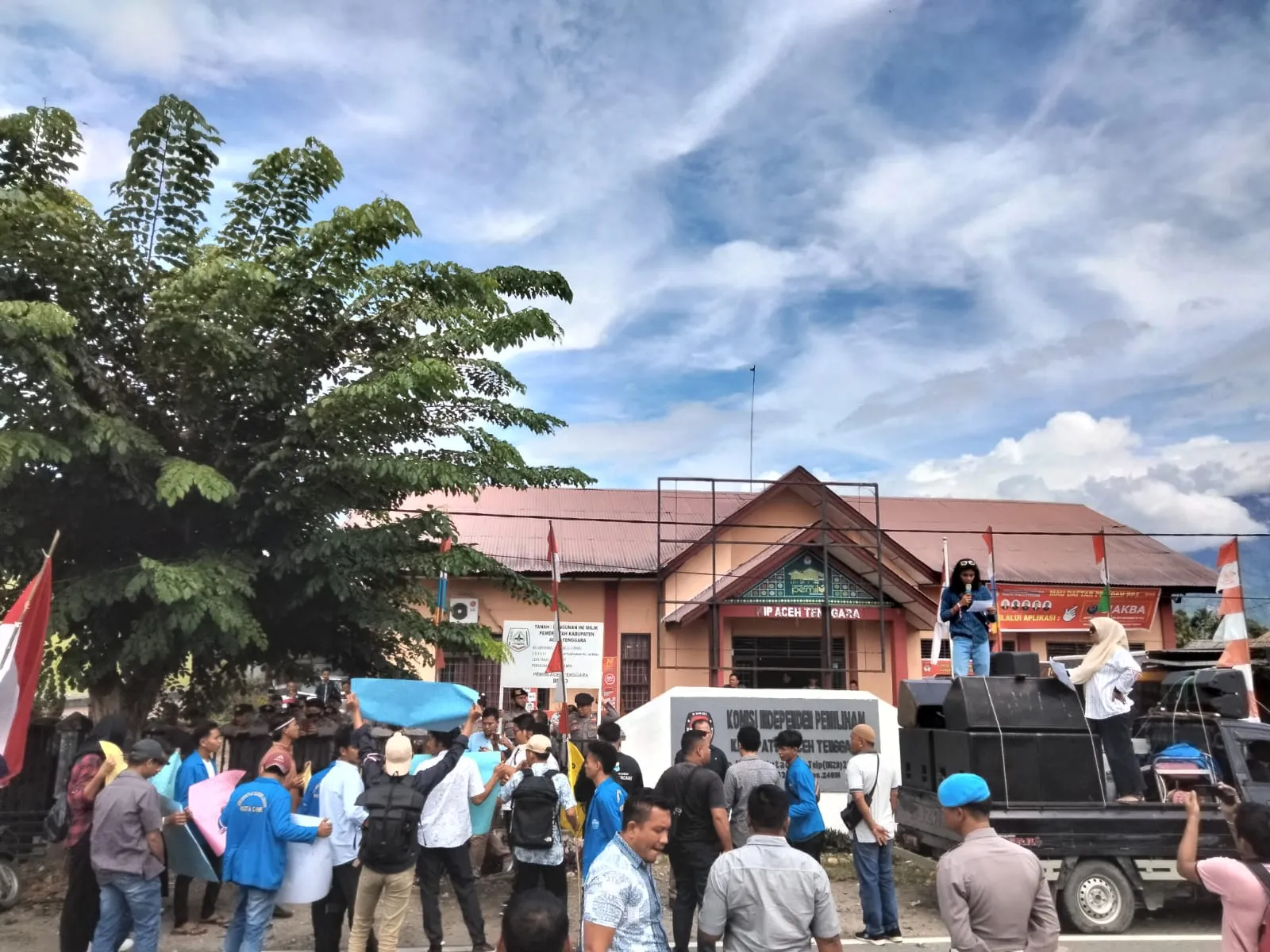Rekrutmen PPK Dituding Sarat Pungli Dan Suap, Aliansi Mahasiswa Demo KIP Agara