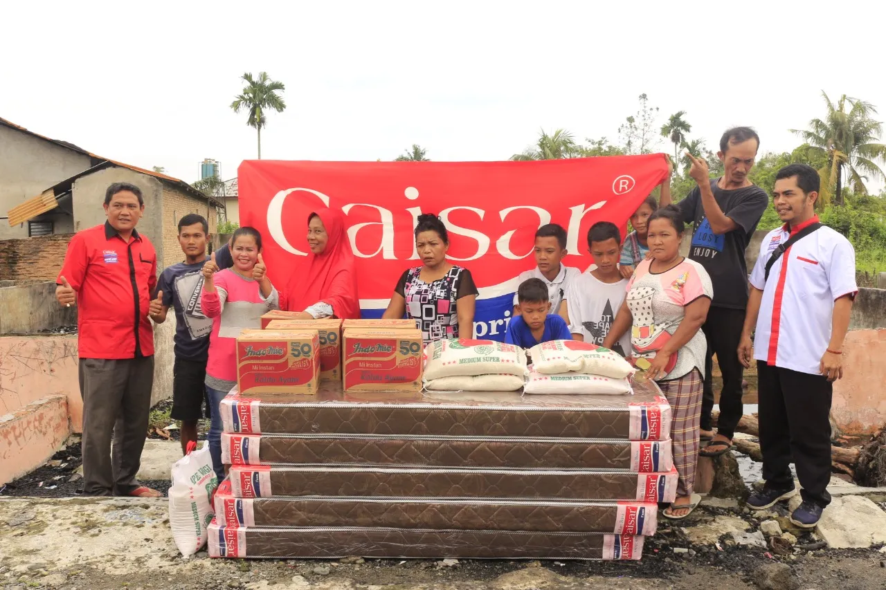 Kebakaran di Sunggal, Pabrik Spring Bed Caisar Sumbang Kasur