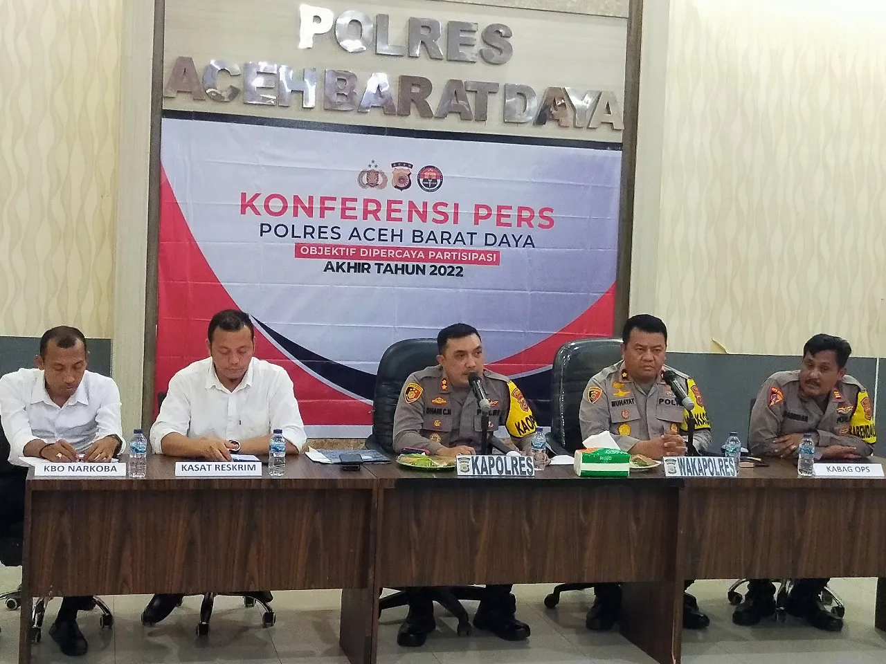 Polres Abdya Rilis Penanganan Kasus Sepanjang 2022