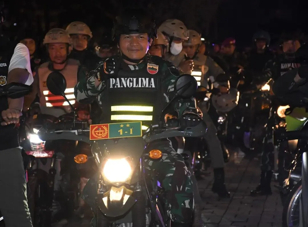 Pangdam I/BB Patroli Bersama Forkopimda Mengamankan Malam Tahun Baru