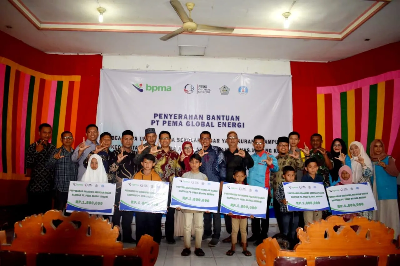 70 Siswa Yatim Dhuafa dan Keluarga Pra Sejahtera Aceh Utara Terima Beasiswa PGE