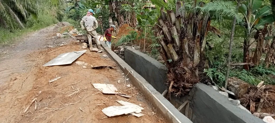 Warga Pertanyakan Kualitas Proyek Drainase Menuju TPU Ippos