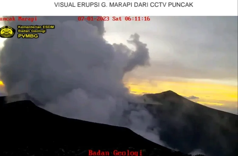 Gunung Marapi Erupsi, Status Waspada