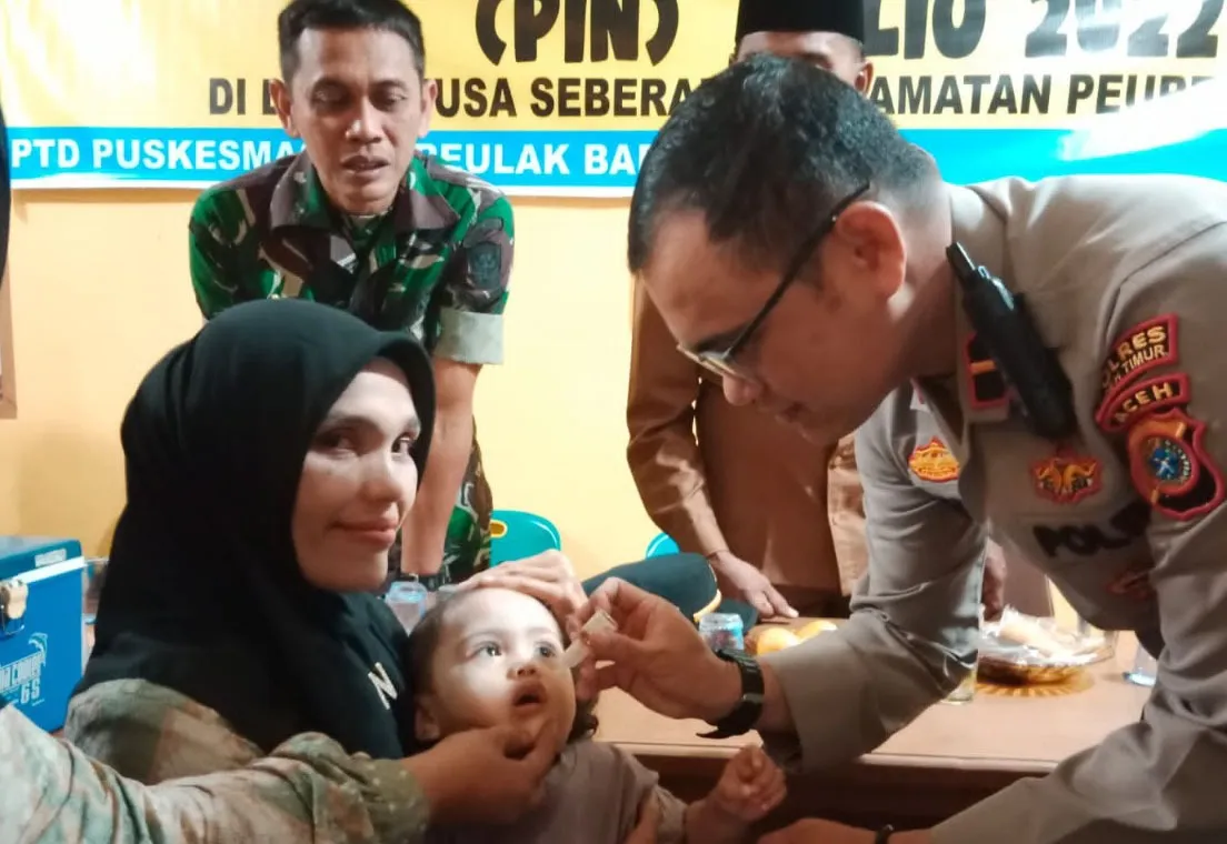 105.559 Anak Aceh Timur<br>Selesai Imunisasi Polio